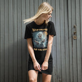 Guitar shredding organic cotton t-shirt dress - Beyond T-shirts